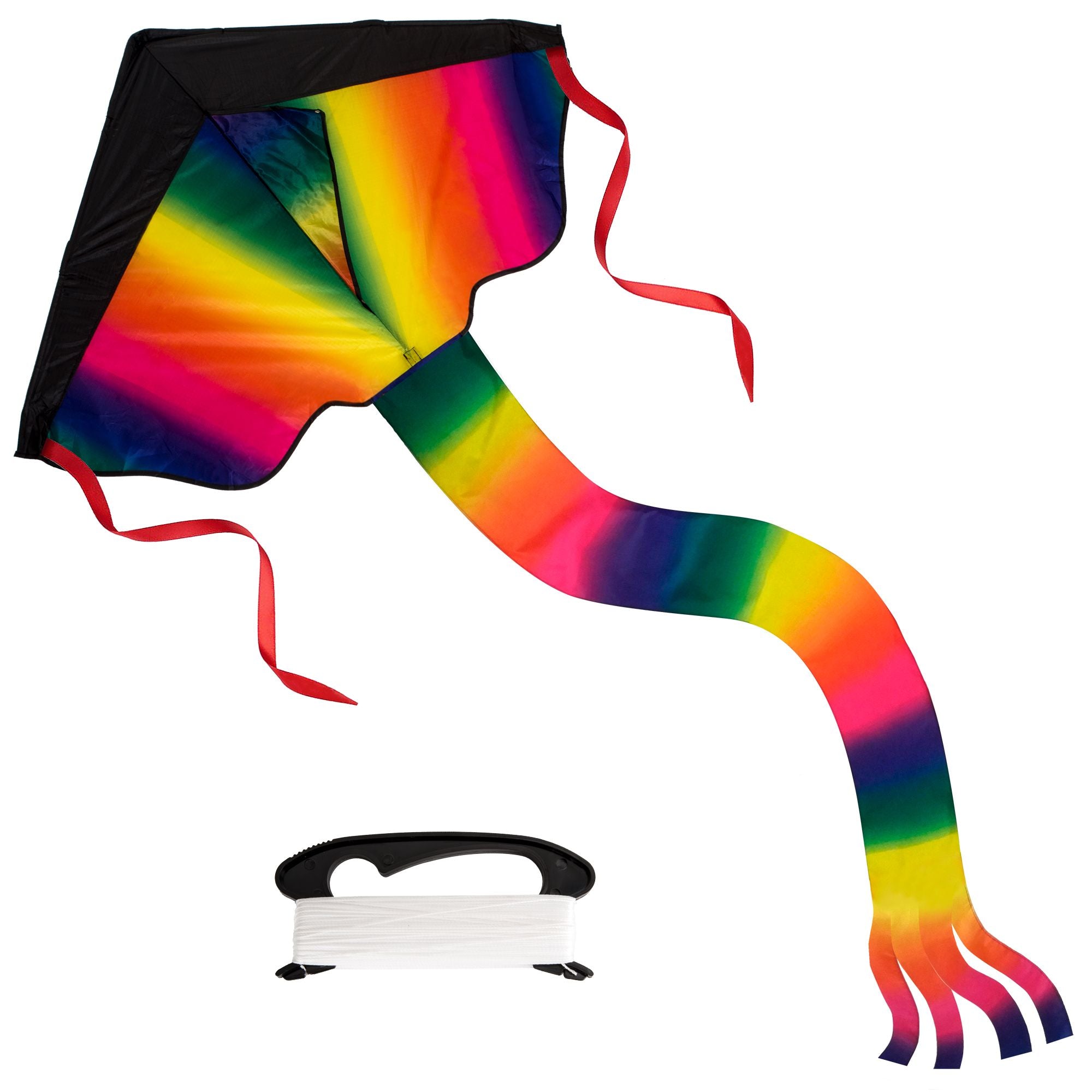 Rainbow-Delta-Kite-For-Kids