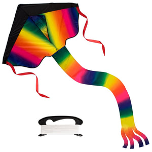 Rainbow-Delta-Kite-For-Kids