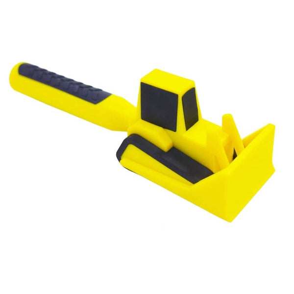 Constructive Eating Bulldozer Pusher makes eating fun and easier for toddlers